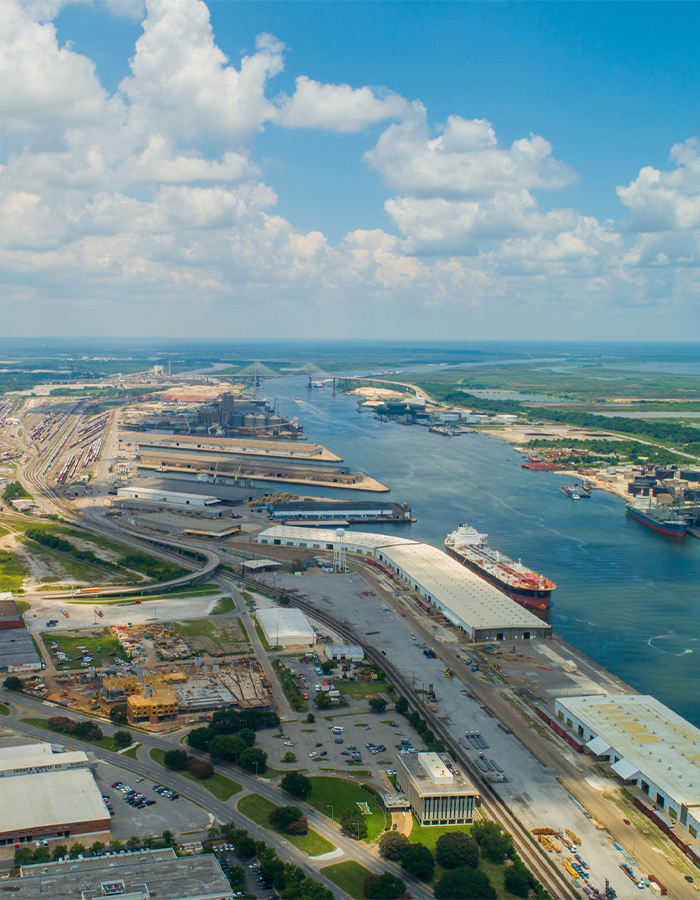 View of the Port of Mobile