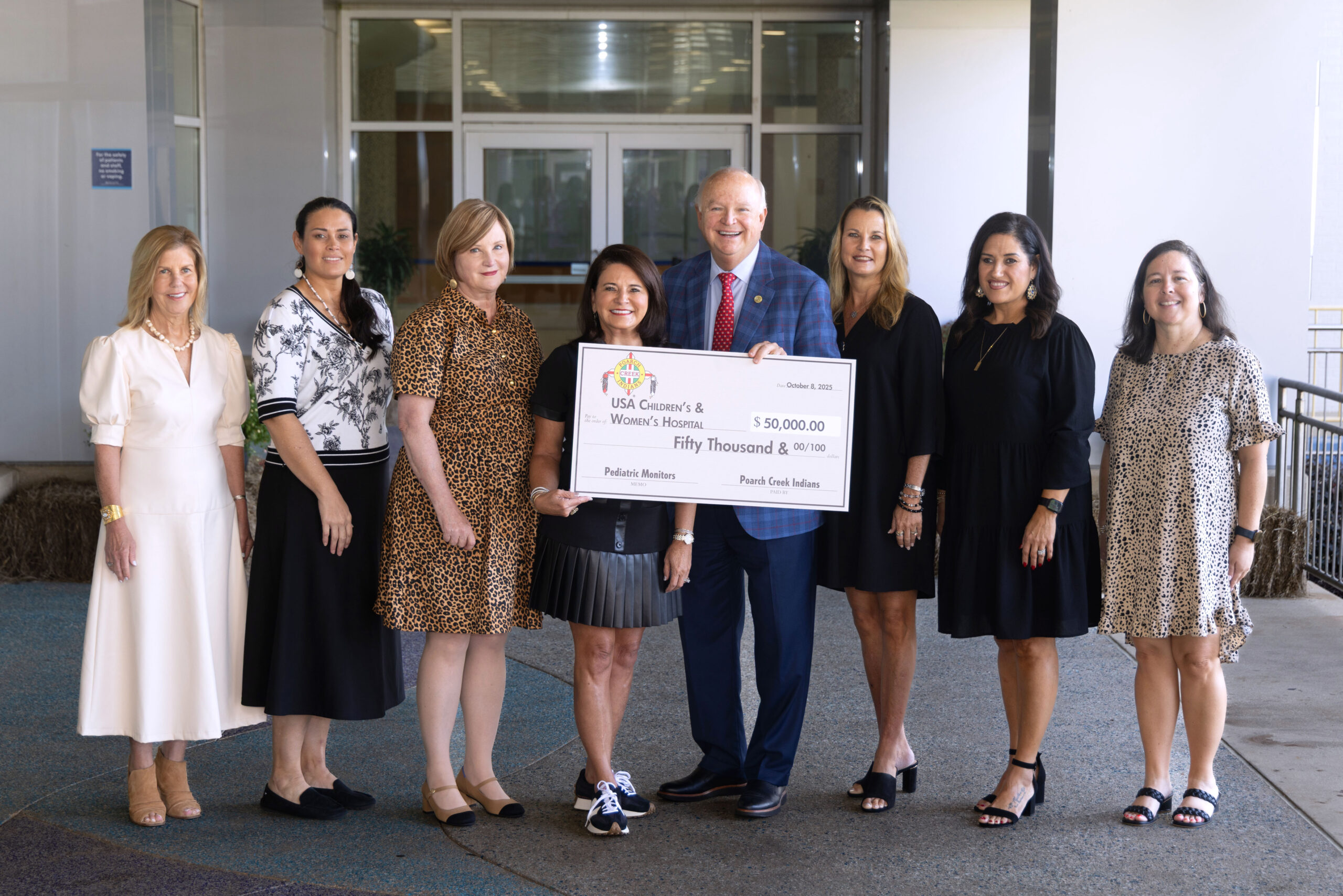 Poarch Creek Indians donate $50,000 to Children’s & Women’s Hospital for new pediatric monitors